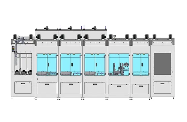 KINETICS EMEA Wetsystem Aeris RCA 200
The automatic removal system consists of 7 segments, which are divided into 11 modules. These are interconnected and form a self-contained, fully automatic unit